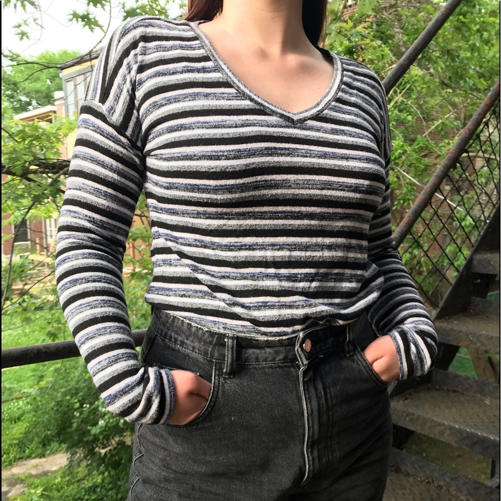 Aerie soft and sexy striped sweater